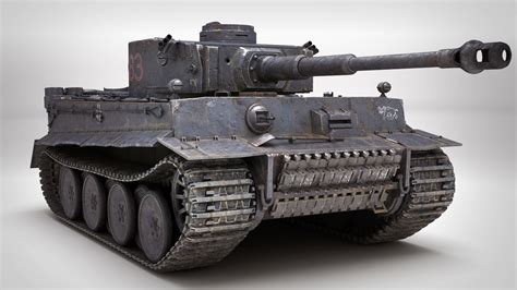 D Model Tiger Tank Pbr Ready Vr Ar Low Poly Cgtrader