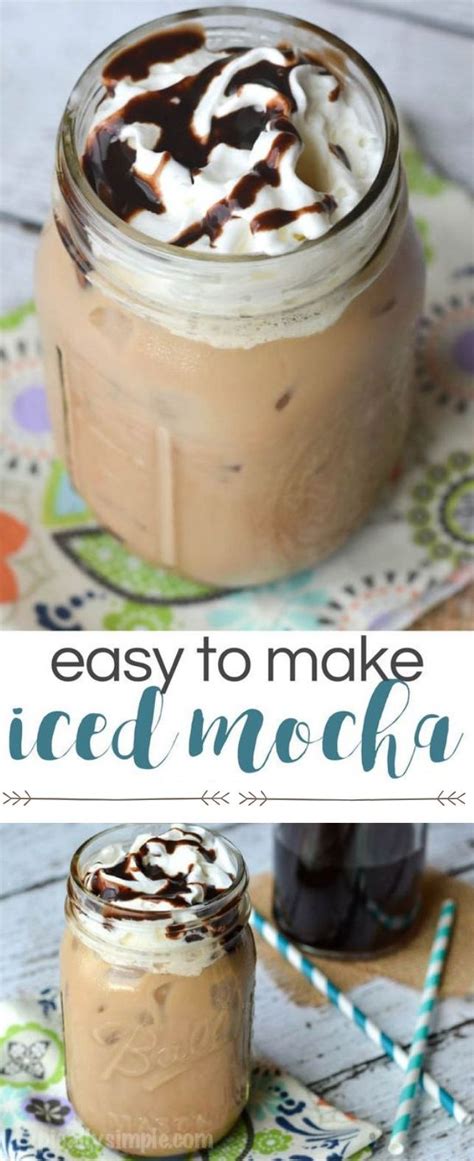 Easy To Make Iced Mocha Recipe Drink Delicious Mocha Recipe Coffee