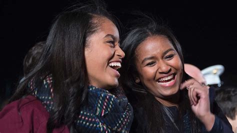 Malia And Sasha Obama Express Pride For Mom Michelle In Rare On Camera