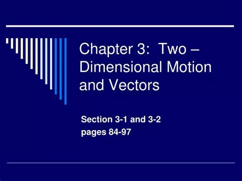 Ppt Chapter 3 Two Dimensional Motion And Vectors Powerpoint