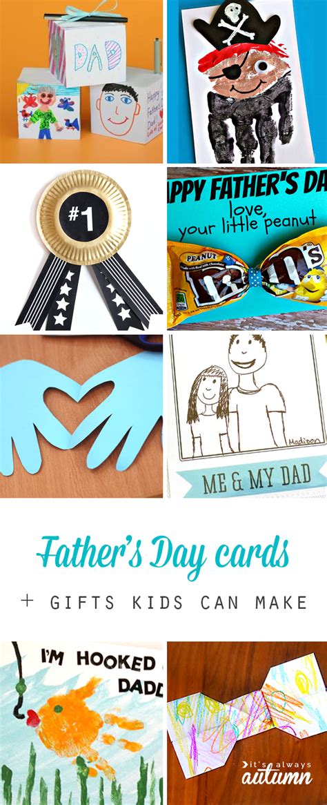 Every dad deserves a sweet card on his big day. father's day cards + gifts kids can make - It's Always Autumn