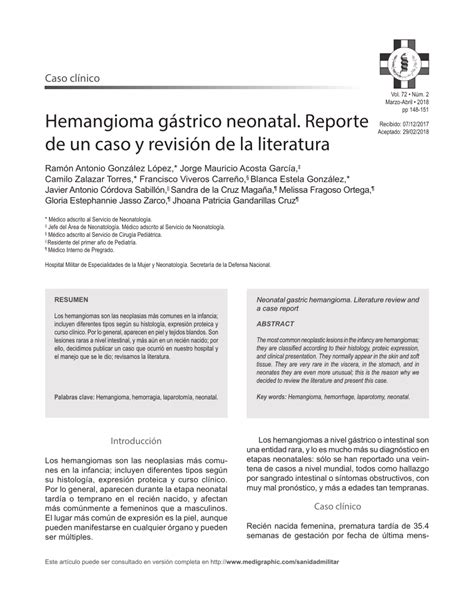 Pdf Neonatal Gastric Hemangioma Literature Review And A Case Report