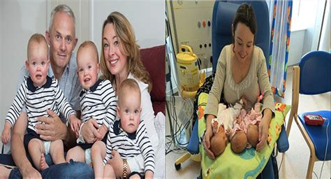 Couples Naturally Conceived Triplets Defy Astonishing Odds Of 200