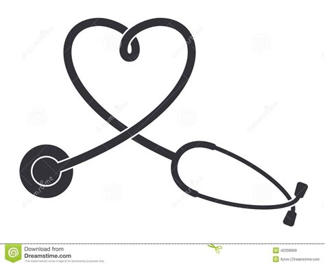 Stethoscope Heart Clipart Clipartfest Decals