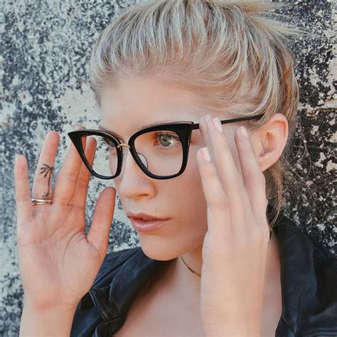 New 2017 Fashion Cat Eye Glasses Frames Optical Brand Design Vintage