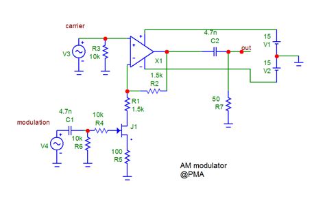 Test Of Rfi Circuit Susceptibility To Am Modulated Signal With 1mhz