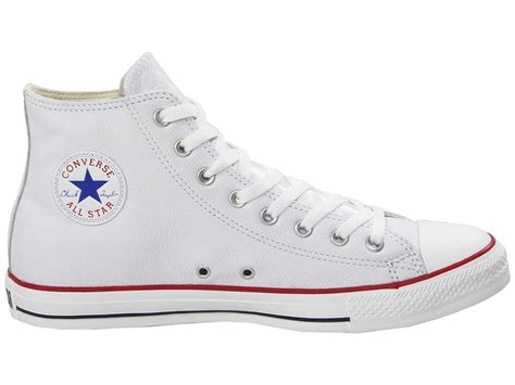 converse chuck taylor r all star r leather hi classic shoes white leather converse chuck