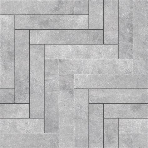 Perfection Floor Tile Natural Stone Chevron Graystone 20 X 20 X 5