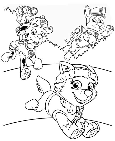 Free printable coloring pages paw patrol. Free Nick Jr Paw Patrol Coloring Pages