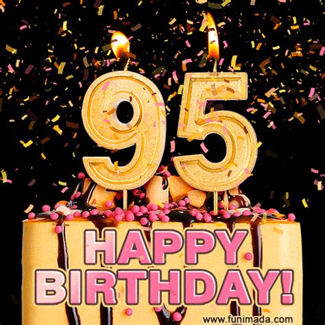 Happy 95th Birthday Cake  And Video With Sound Free Download