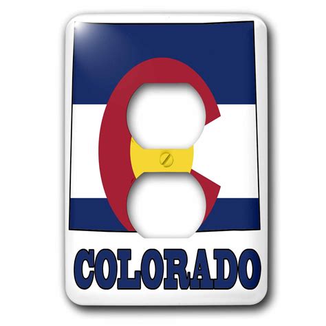 3drose Colorado State Flag In The Outline Map And Letters Of Colorado