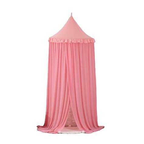 New Style Polyester Pink Mosquito Nets Circular Princess Girls Bed