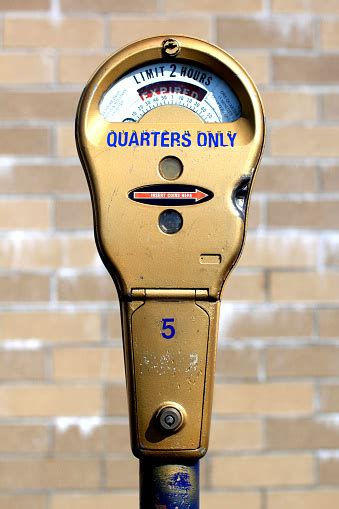 Vintage Mechanical Parking Meter Take 25 Cents Quarters Coins Only