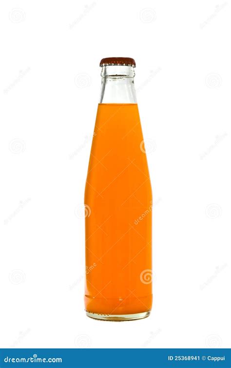 Orange Juice Glass Bottle Stock Image Image 25368941