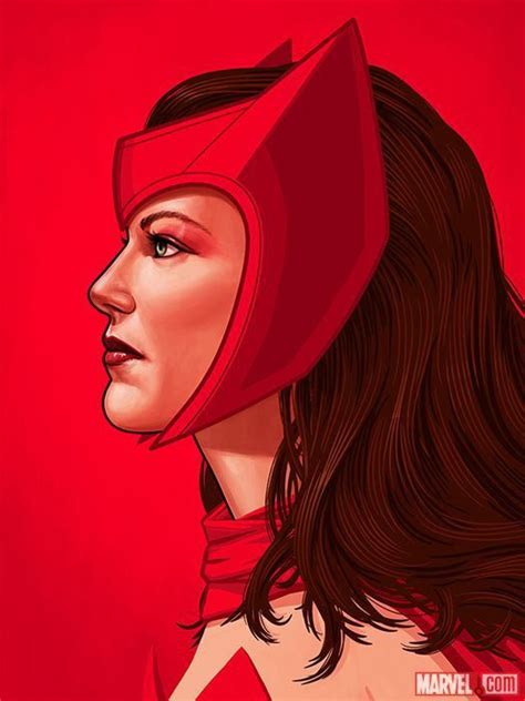 SCARLET WITCH BY MIKE MITCHELL MARVEL Heróis marvel Personagens