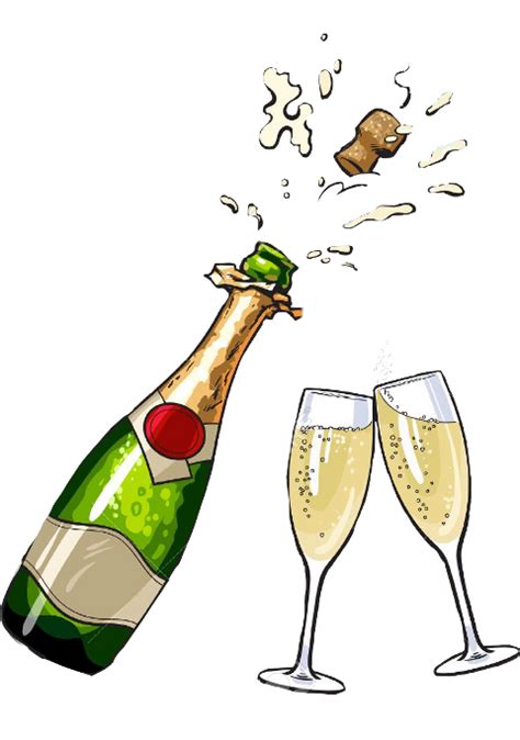 Download Champagne Bottle Clipart Full Size Png Image