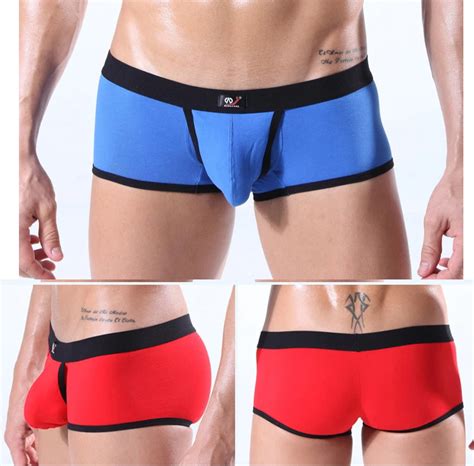 Buy Wj Brand Men Sexy Cotton Boxer Underwear Basics Boxers U Convex Underpants