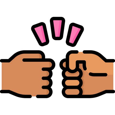 Fist Bump Special Lineal Color Icon