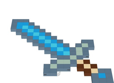 Minecraft Diamond Sword From Bricklink Studio Bricklink