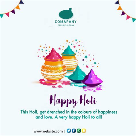 Happy Holi Template Postermywall