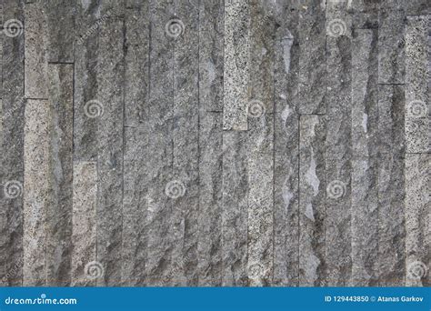 Decorative Wall With Stone Grey Vertical Rough Stone Blocks Texture