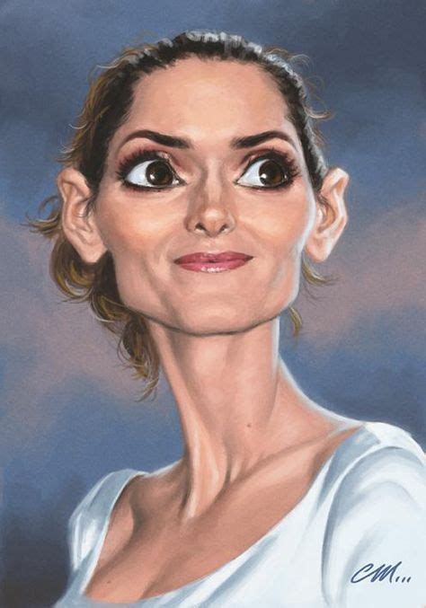 Winona Ryder By Euan Mactavish Sign Em Celebrity Caricatures