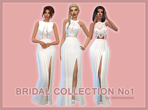 Maxis Match Cc For The Sims 4 • Alainavesna Bridal Collection No1 By