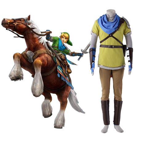 the legend of zelda hyrule warriors link 7th yellow cosplay costumes deluxe edition legend of