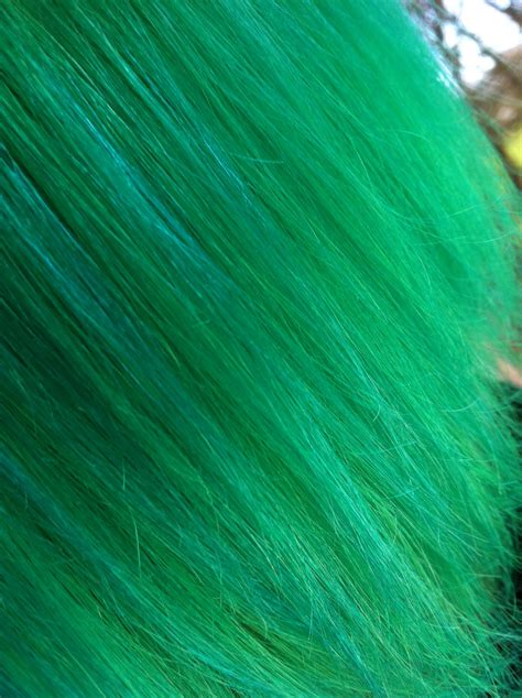 My Green Hair Diluted Manic Panic Green Envy Over Faded Blue Hair