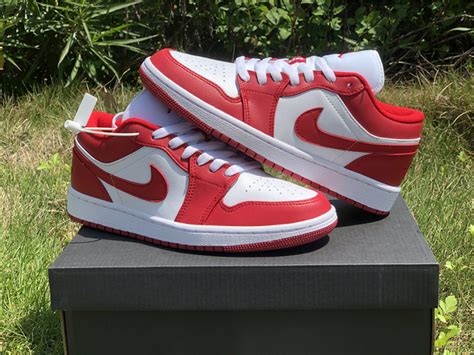 2020 Release Air Jordan 1 Low Gym Red White 553558 611 For Sale