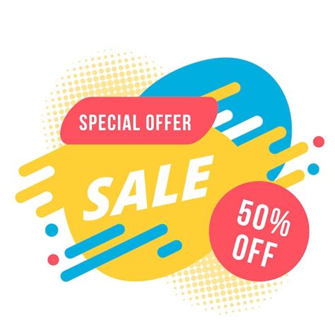 Yellow Special Offer Logo Background Vector Free Download