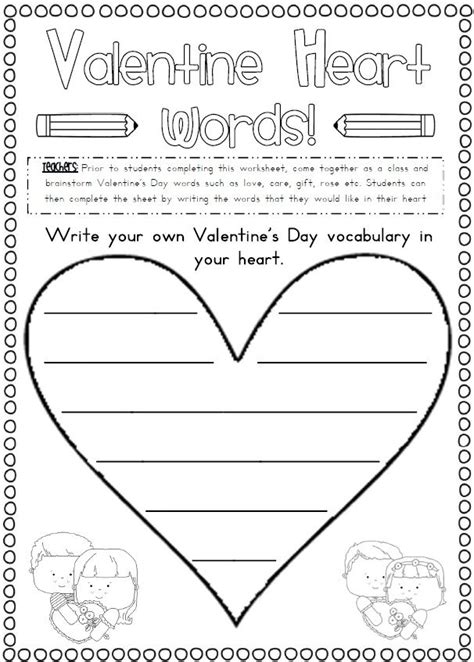 Free Valentine Worksheets For Elementary