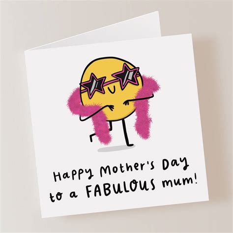 Fabulous Mum Mothers Day Card By Arrow T Co