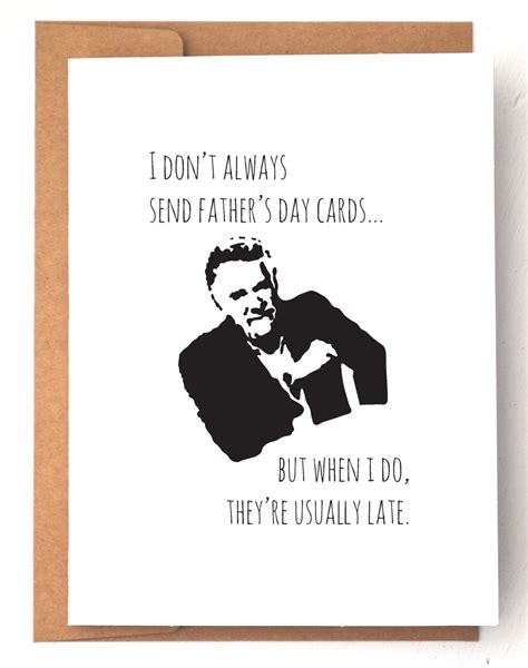 Fathers Day Card Belated Card Funny Fathers Day Card
