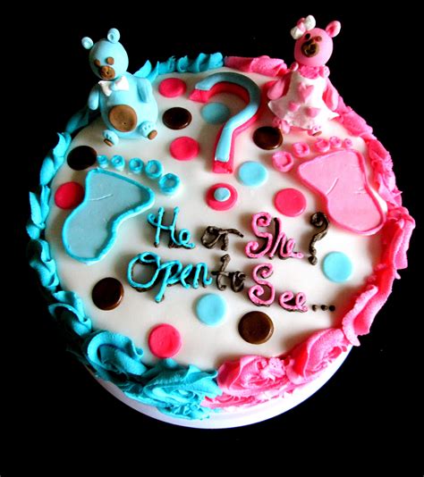 Gender Reveal Cake My Sister Bekah Silkss Awesome Baking Skills Gender Reveal Cake Cake