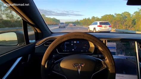 Watch My Tesla Drive Itself On The Interstate Exit The Highway 2019
