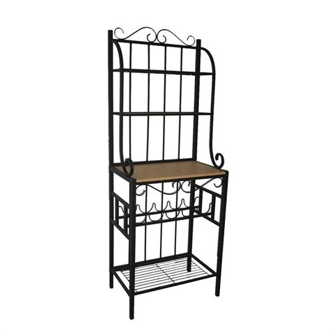 Not available at clybourn place. Praha 4 Shelf Baker's Rack in Black - 12503