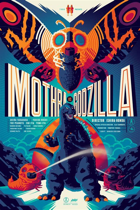 Mothra Vs Godzilla Poster Mondo