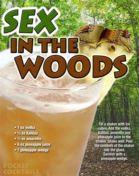 Sex In The Woods Pocket Cocktails