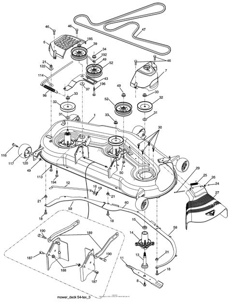 Husqvarna Yth 2454 T 96043002203 2006 03 Parts Diagram For Mower Deck