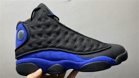 The hyper blue panels not only interrupt the pair's tonal color scheme, but also contrast the jordan 13. Air Jordan 13 Retro Black/Black-WHite-Hyper Royal 414571-040 | Sole Collector