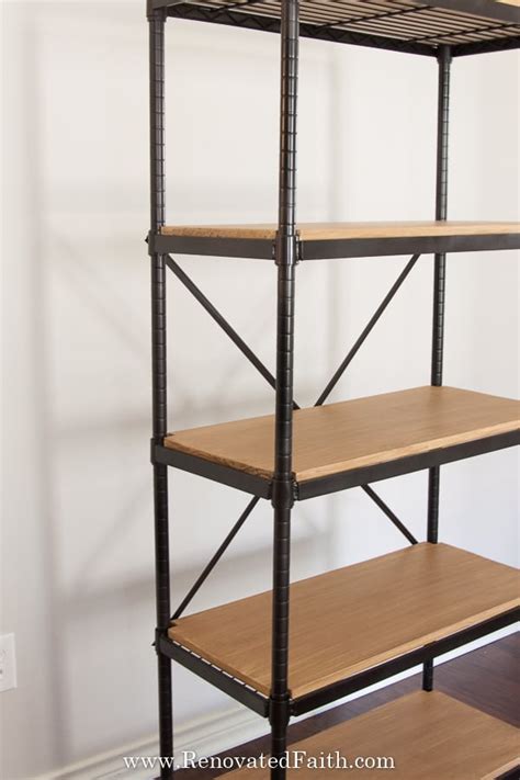 Diy Industrial Shelves Wire Shelving Hack 29 Of 34 Renovated Faith