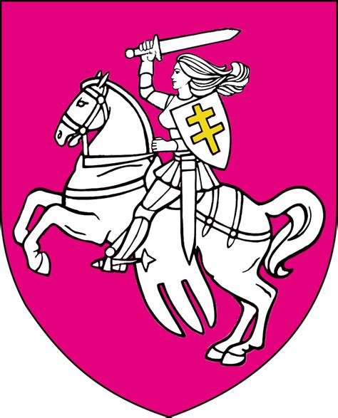 Belarusian Coat Of Arms Pahonia With A Woman Флаг Герб Беларусь