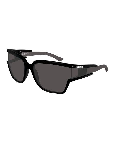 Balenciaga Mens Square Unisex Injection Sunglasses Neiman Marcus