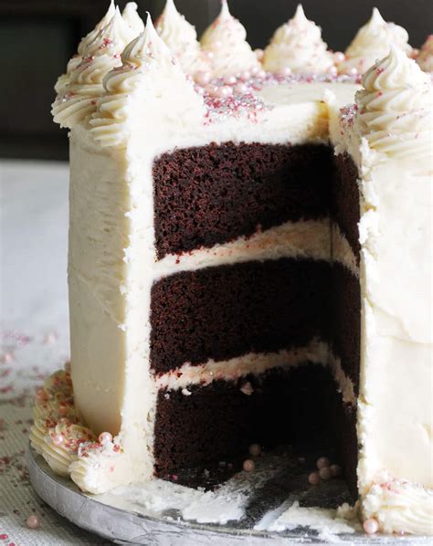 Amazing real red velvet cake recipe. Red Velvet Cake Recipe | Triple Layer with Cream Cheese ...