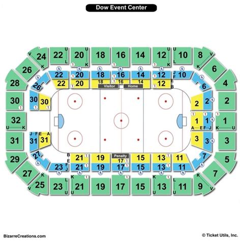 Dow Event Center Seating Chart Seating Charts And Tickets