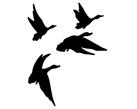 Flying Geese Silhouette At Getdrawings Free Download