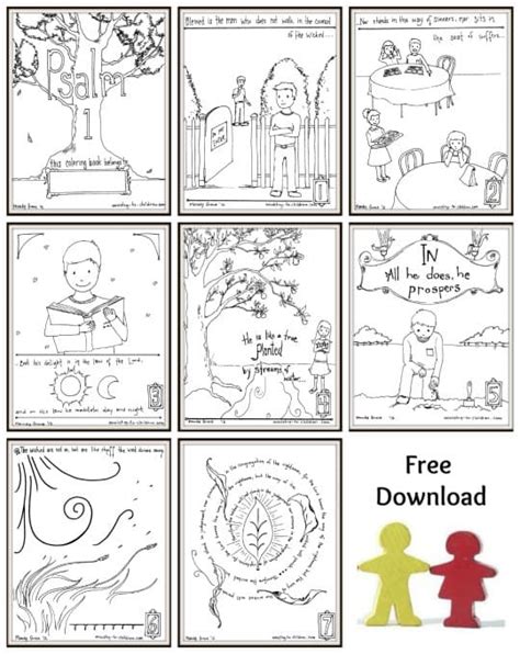 Psalm One Coloring Pages Free To Print