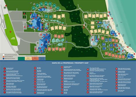 Resort Map Melia Caribe And Melia Punta Cana Beach Punta Cana Dr