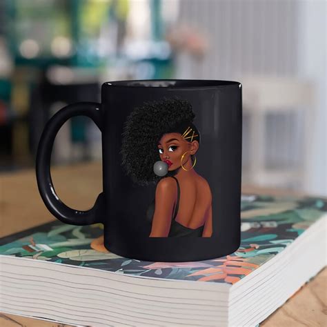 Afro Women Blowing Bubble Gum Png Black Girl Magic Black Etsy